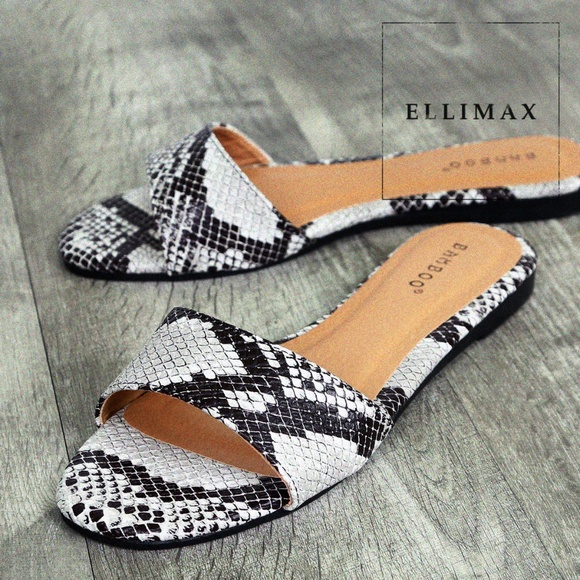 BAMBOO Shoes - 🔥NEW SZ 10 Snake Open Toe Flat Sandal Flip Flops
